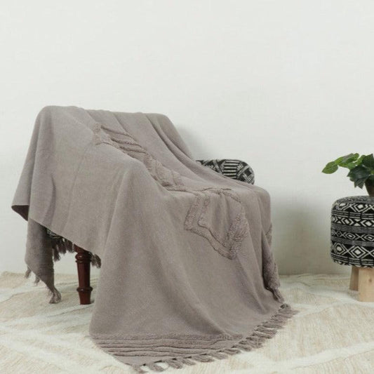 Cotton Tufted Hand-Woven Throw | Multiple colors