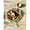 HOHMGRAIN Gift Sets dusaan Doosan dushan Dusan Dosan home & living Decagon Bowl with Seseme ladoos, chocolate ladoos & Diya  Gift Set