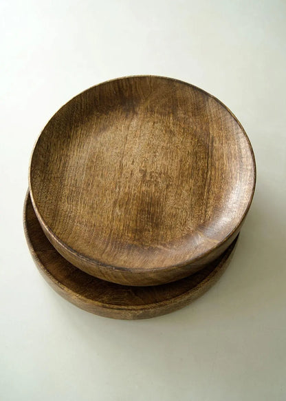 HOHMGRAIN Serving Platters dusaan Doosan dushan Dusan Dosan home & living Round Platter  Made with Single wood piece