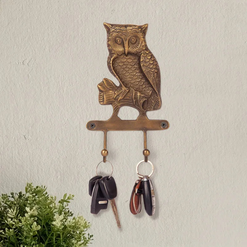 Owl Key Holder Double Hook Default Title