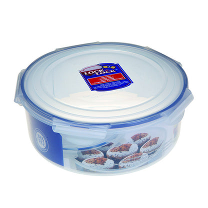 Round Nestable Plastic Airtight Food Storage Container With Leak Proof Lid | 1.2L, 1.9L, 3L 3 Litre