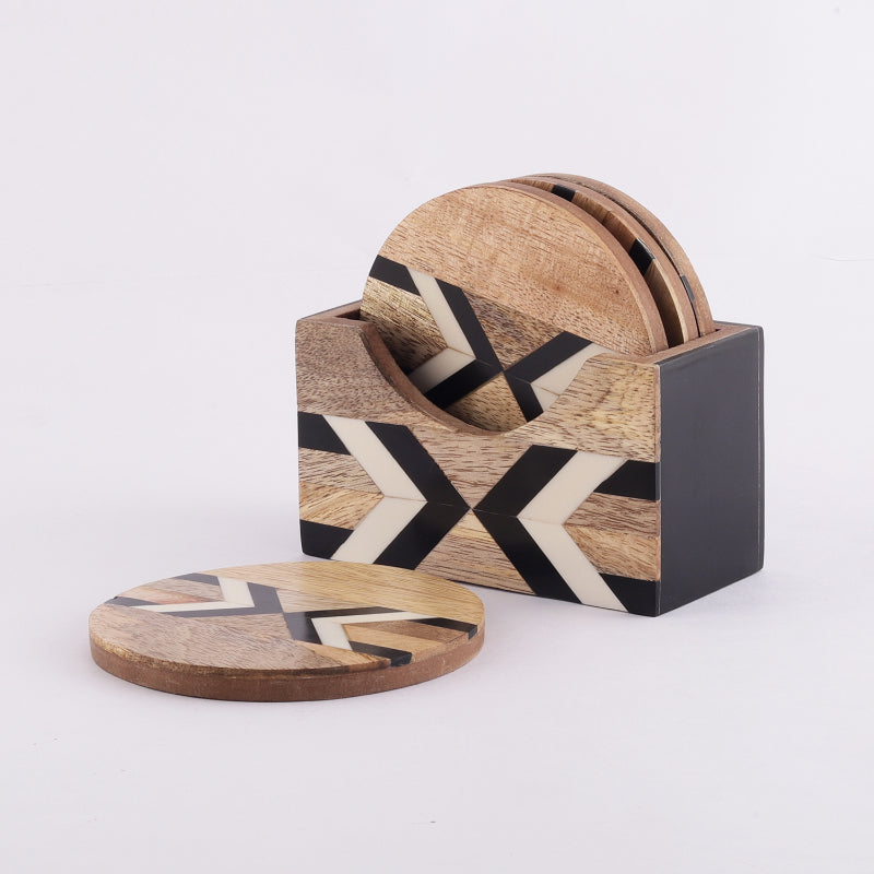Wooden Linear Coaster| Set Of 4 Default Title