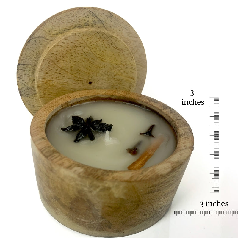 Wooden Container Aromatic Candle Default Title