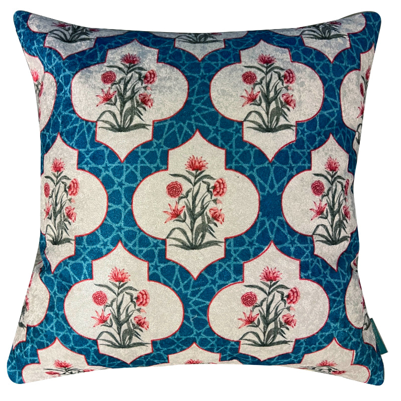Blue Velvet Cushion Covers | Set of 2 | 16 x 16 inches