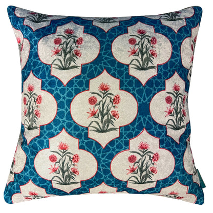 Blue Velvet Cushion Covers | Set of 2 | 16 x 16 inches