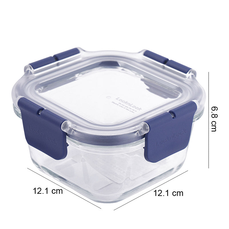 Square Leak Proof Heat Resistant Glass Food Storage Container |300ml, 380ml, 500ml, 750ml 300ml