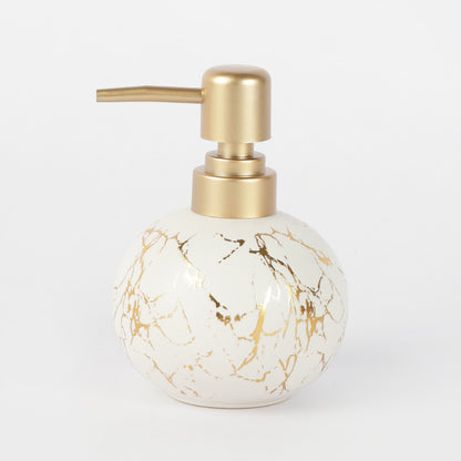 White Marble Textured Soap Dispenser Default Title