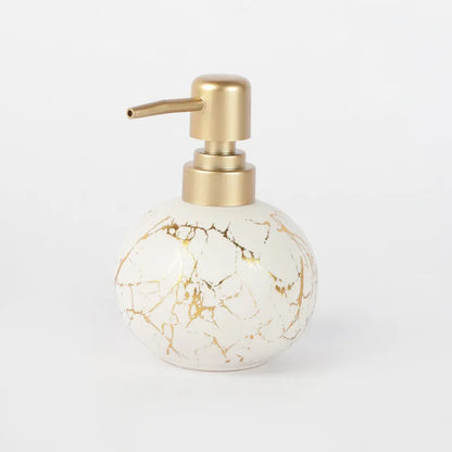 White Marble Textured Soap Dispenser Default Title