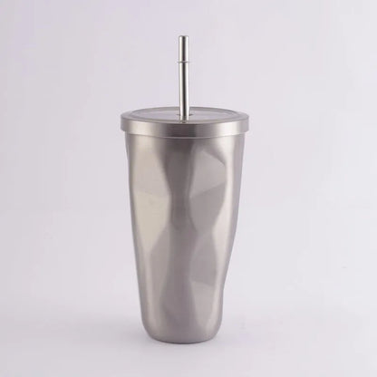 Stainless Steel Diamond SS Tumbler | Silver Default Title