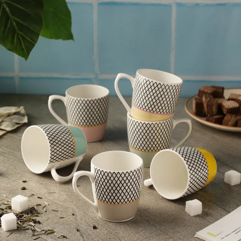 Pastel Mesh Mugs | Set Of 6 Default Title