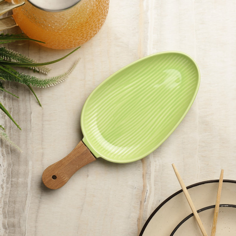Shovel Ceramic Serving Platter | Multiple Colors Green