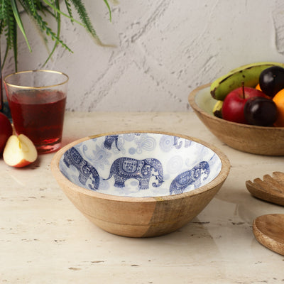 Wooden Small Salad Bowl  | Royal Elephant Default Title