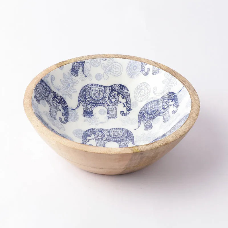 Wooden Small Salad Bowl  | Royal Elephant Default Title