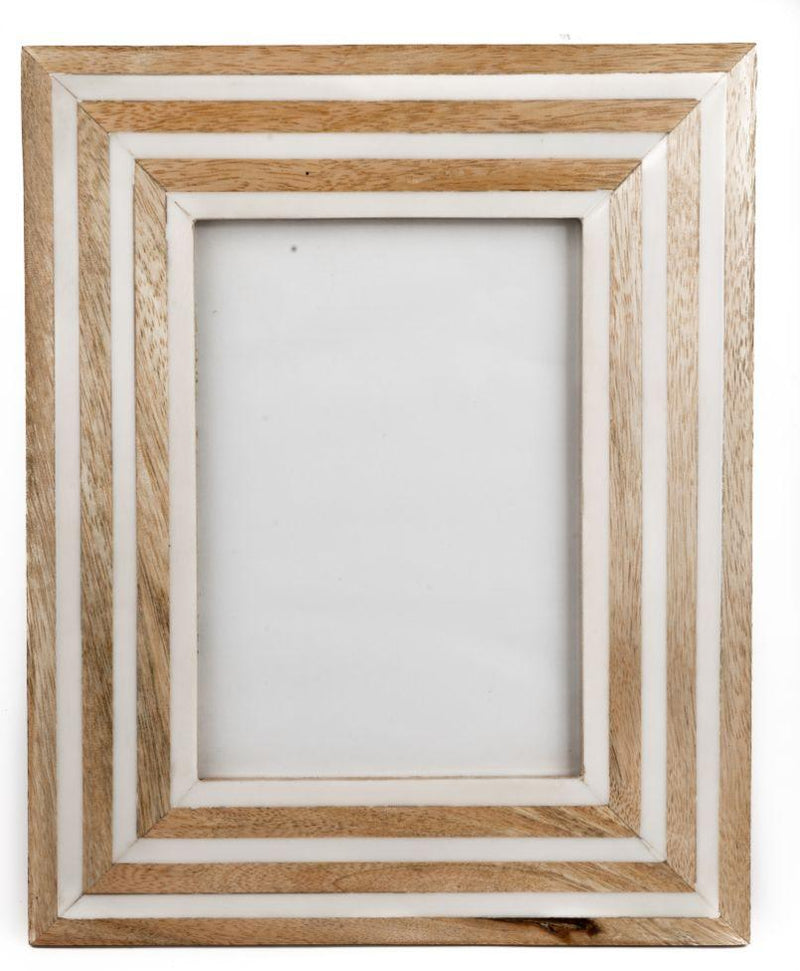 Wood and White Resin | Photo Frame