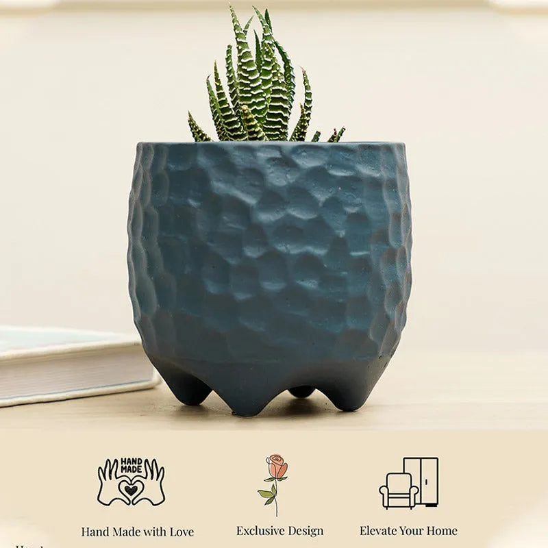 Pebble Planter | Multiple colors Blue