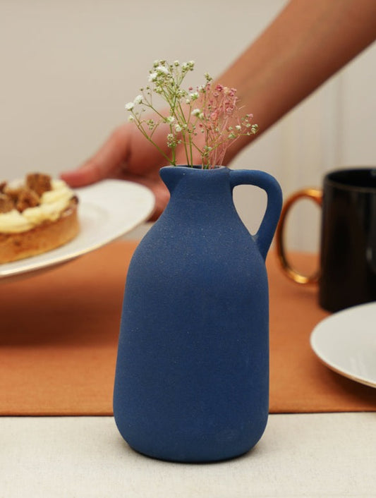Mini Ceramic Blue Jug