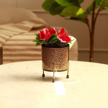 The Valletta | Metal Plant Pot with Stand