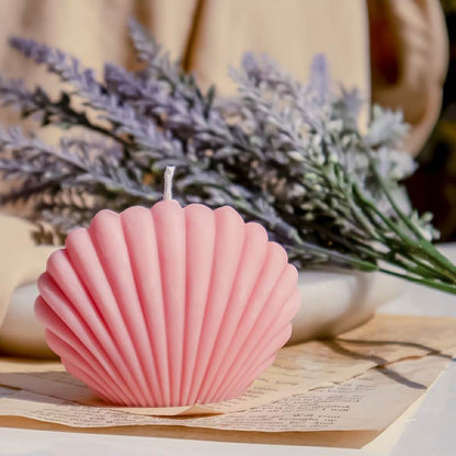 Pink sea shell candle Default Title