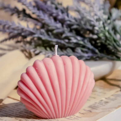 Pink sea shell candle Default Title