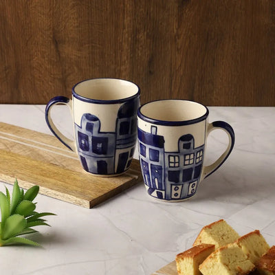 City in Blue Mugs | Set of 2 Default Title