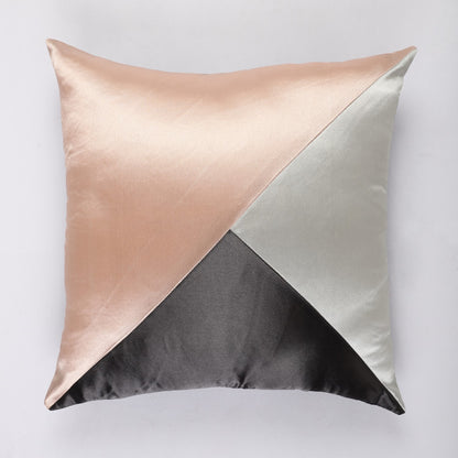 BW Asymmetrical Satin Cushion Cover| Pink |Set of 2 Default Title