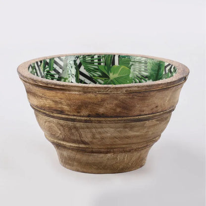 Wooden Meena Salad Bowl | Green Default Title