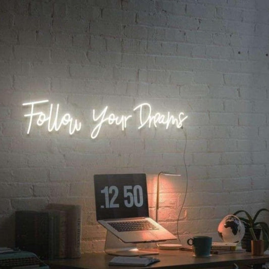 Followyourdreams | White | Neon Led Sign | Multiple Sizes