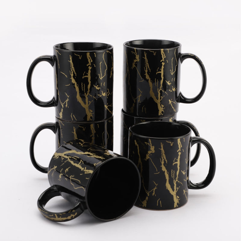 Ceramic Baroque Coffee Mugs  | Set  Of 6 Default Title