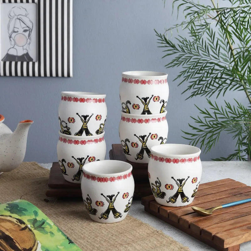 Ceramic Tribal Kullads | Set of 6 Default Title