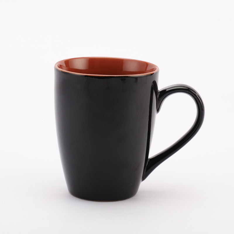 Ceramic Black Glazed Mugs | Set of 6 Default Title