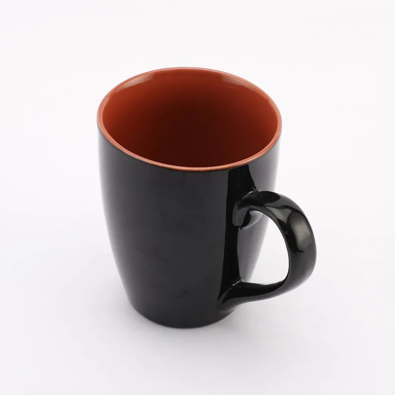 Ceramic Black Glazed Mugs | Set of 6 Default Title