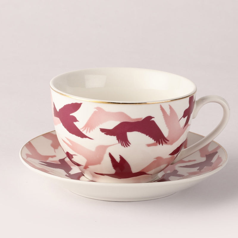 Ceramic Bird Cups & Saucers | Set of 2 Default Title