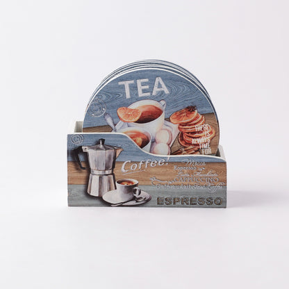 Graphic Tea Coaster |  Set of 6 Default Title