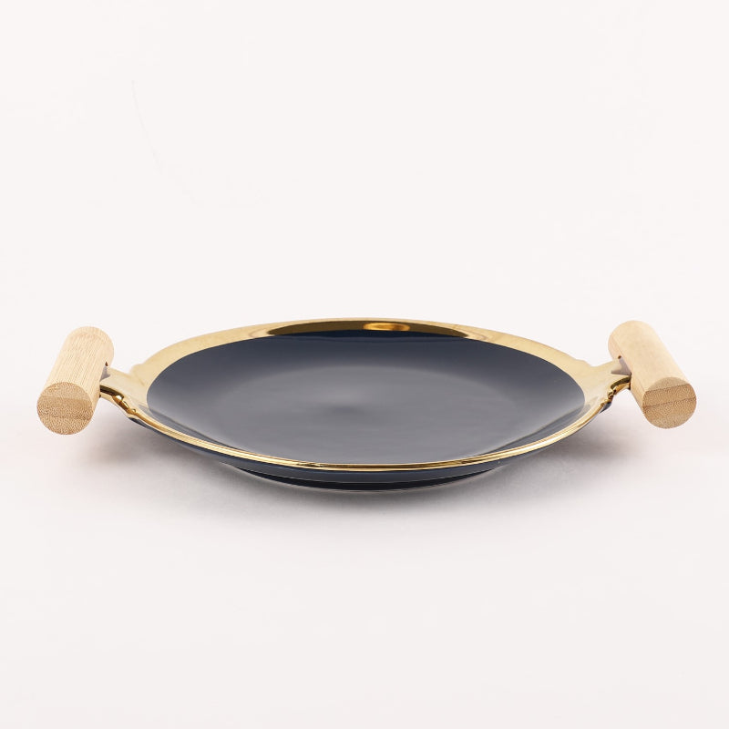 Round Ceramic Platter | Royal Blue Default Title