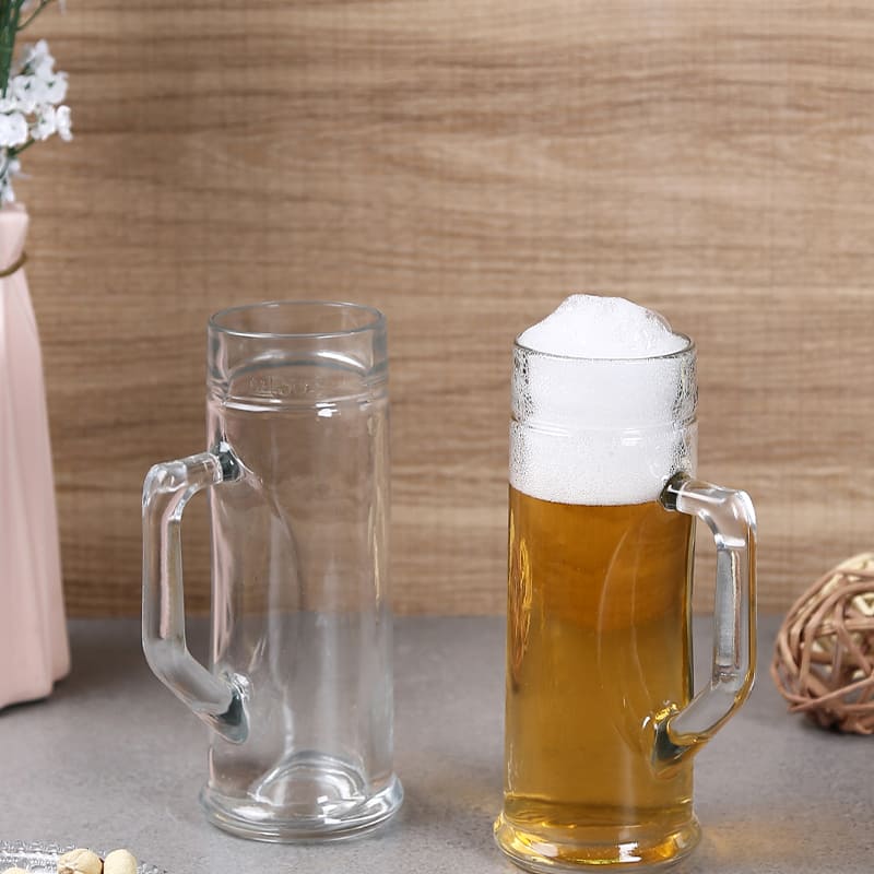 Premium Plain Beer Mugs | Set of 2