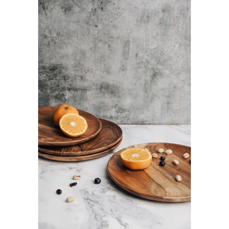 Dune Acacia Plates | 11 Inch | Set of 2, 4, 6 Set of 4