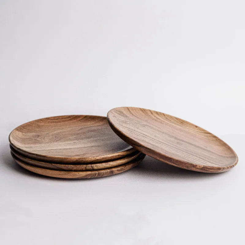 Dune Acacia Plates | 11 Inch | Set of 2, 4, 6 Set of 4