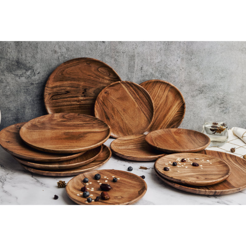 Dune Acacia Plates Set of 6 Small and 6 Large Default Title