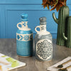 Ceramic Blue Floral Oil Dispenser | Set of 2 | 950ml | Multiple designs