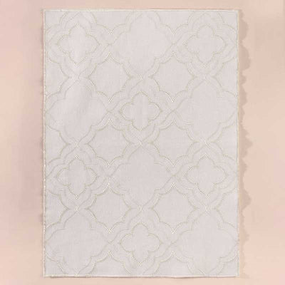 Silver Symmetry Placemats | Set of 2, 6 Set of 2