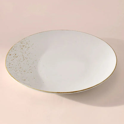 Gold Splatter Dinner Plate | 10.5 inch, 12 inch 12 Inches