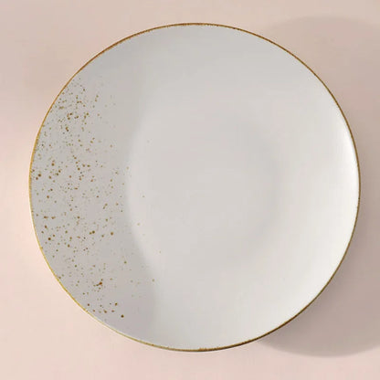 Gold Splatter Dinner Plate | 10.5 inch, 12 inch 12 Inches