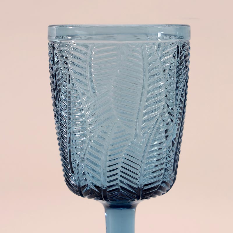 Tropical Moss Wine Glass | Multiple Colors Blue