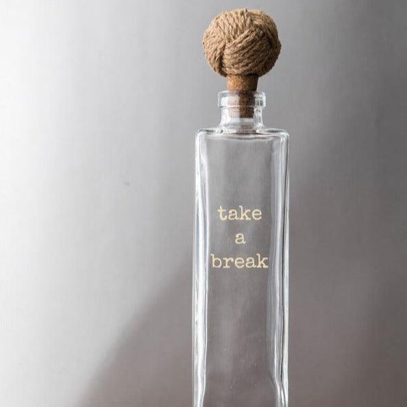 Take-a-break Glass Water Bottles | Set of 2