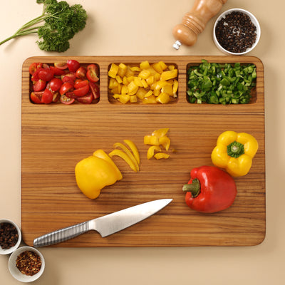 Chopping board with 3 Compartments Default Title