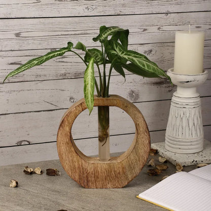 Modern Wooden Testube Planter Default Title