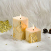 White Gold Love & Kindness | Combo Set of 2 | Cinnamon Roll Scented Pillar Candles