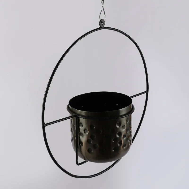 Metal Antique Hanging Planter Default Title