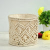 Macrame Wireframe Round Basket