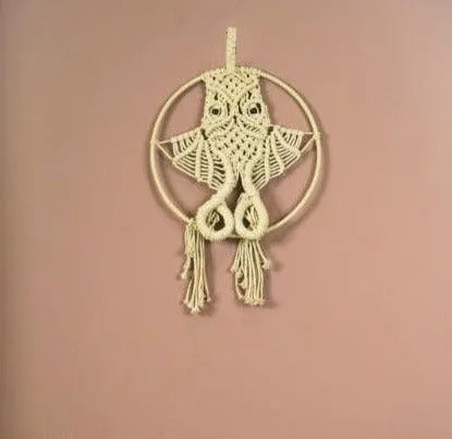 Owl Macrame Wall Hanging